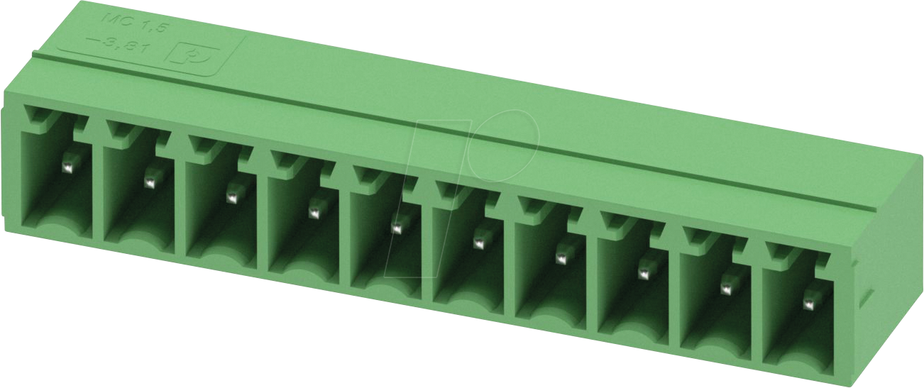 MC 10G 3,81 - Leiterplatten-Grundleiste, 10-polig, 3,81 mm