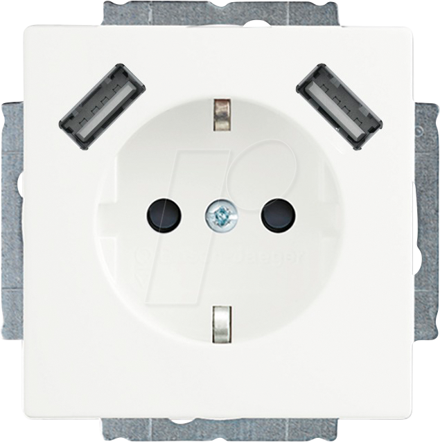 EL BJ 20 EUU-884 - Schutzkontakt USB-Steckdose, Safety+