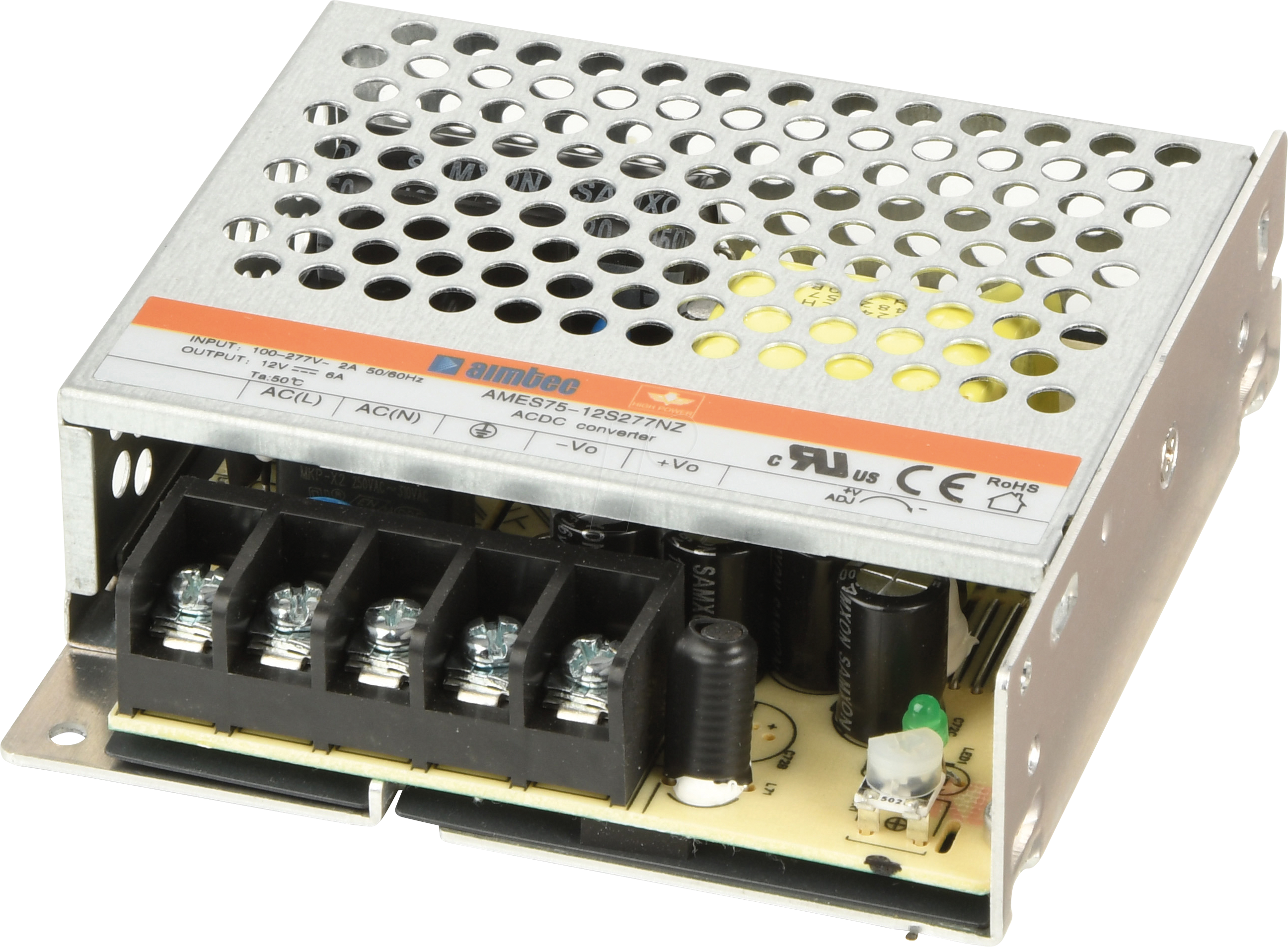 AMES75-12S277NZ - AC/DC-Wandler, 85 - 305 V AC, 13,8 V DC, 6 A, Modul