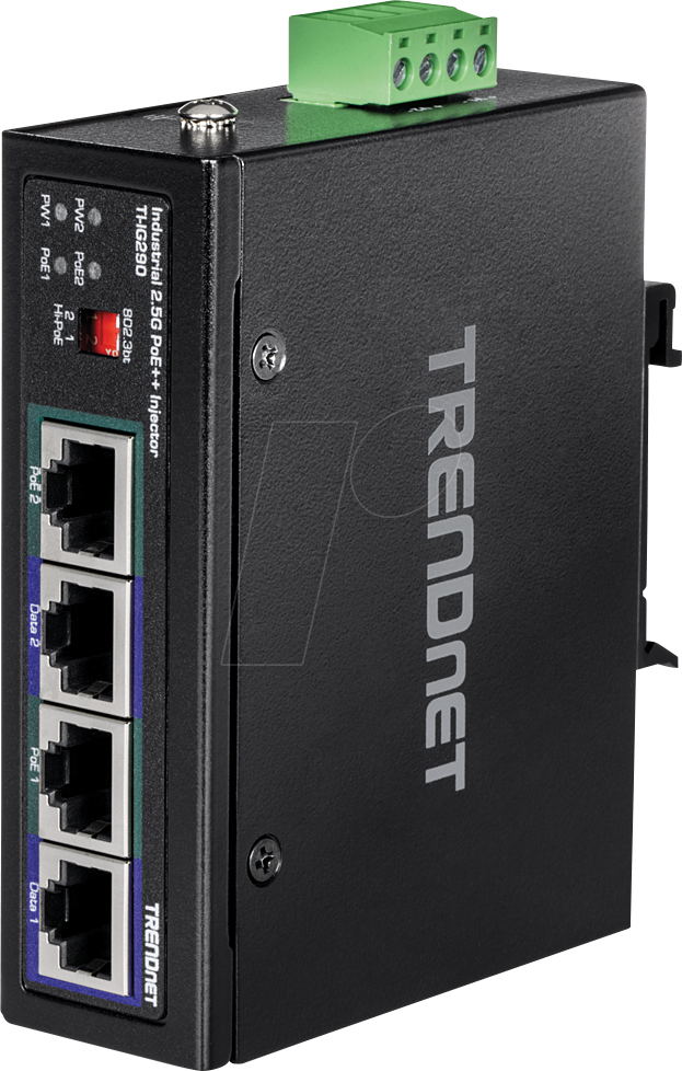 TRN TI-IG290 - Power over Ethernet (PoE++) Injektor, 2-Port