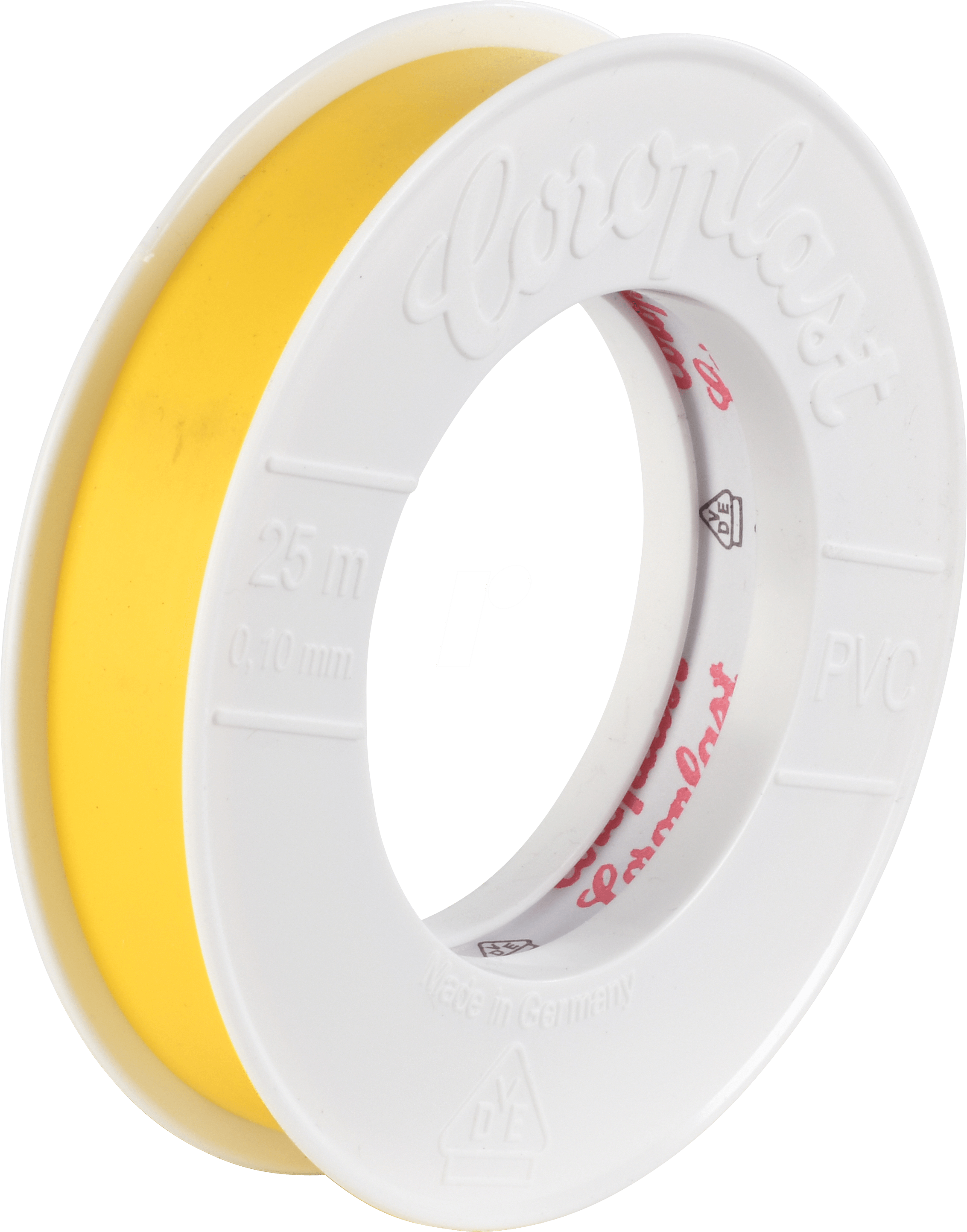 CORO 1428 - VDE Elektroisolierband, 25 m, 15 mm, gelb