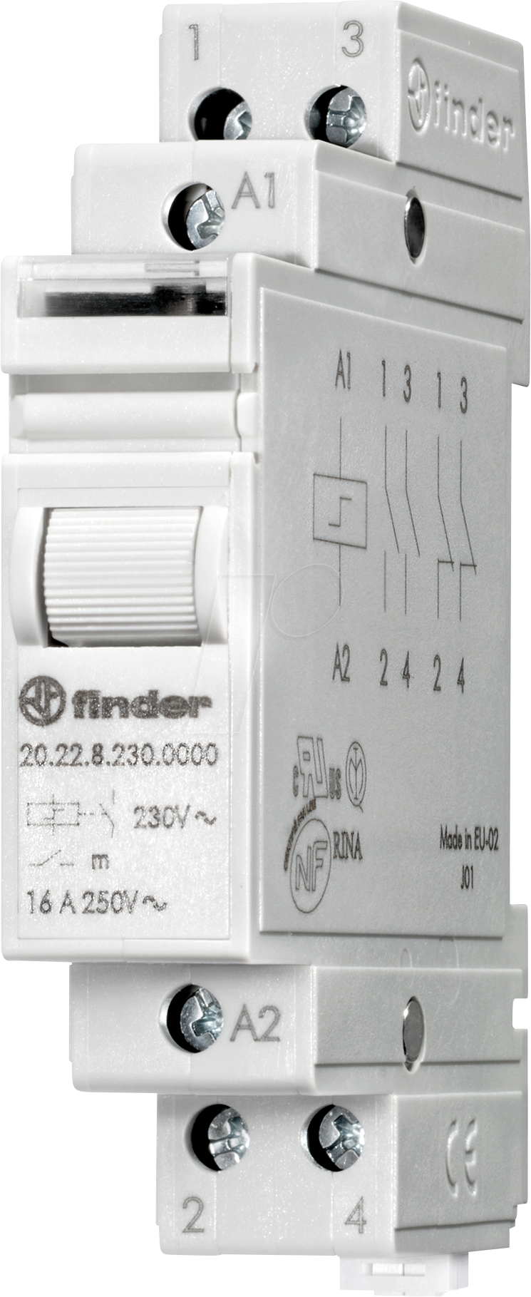 FIN 20.28.8 230V - Stromstossschalter, 2xNO, 250V/16A, 230 V AC