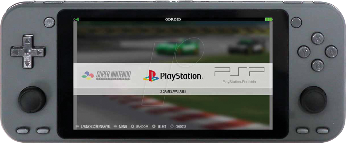 KUB ODROID SUP-G - Handheld Odroid Go Super grau