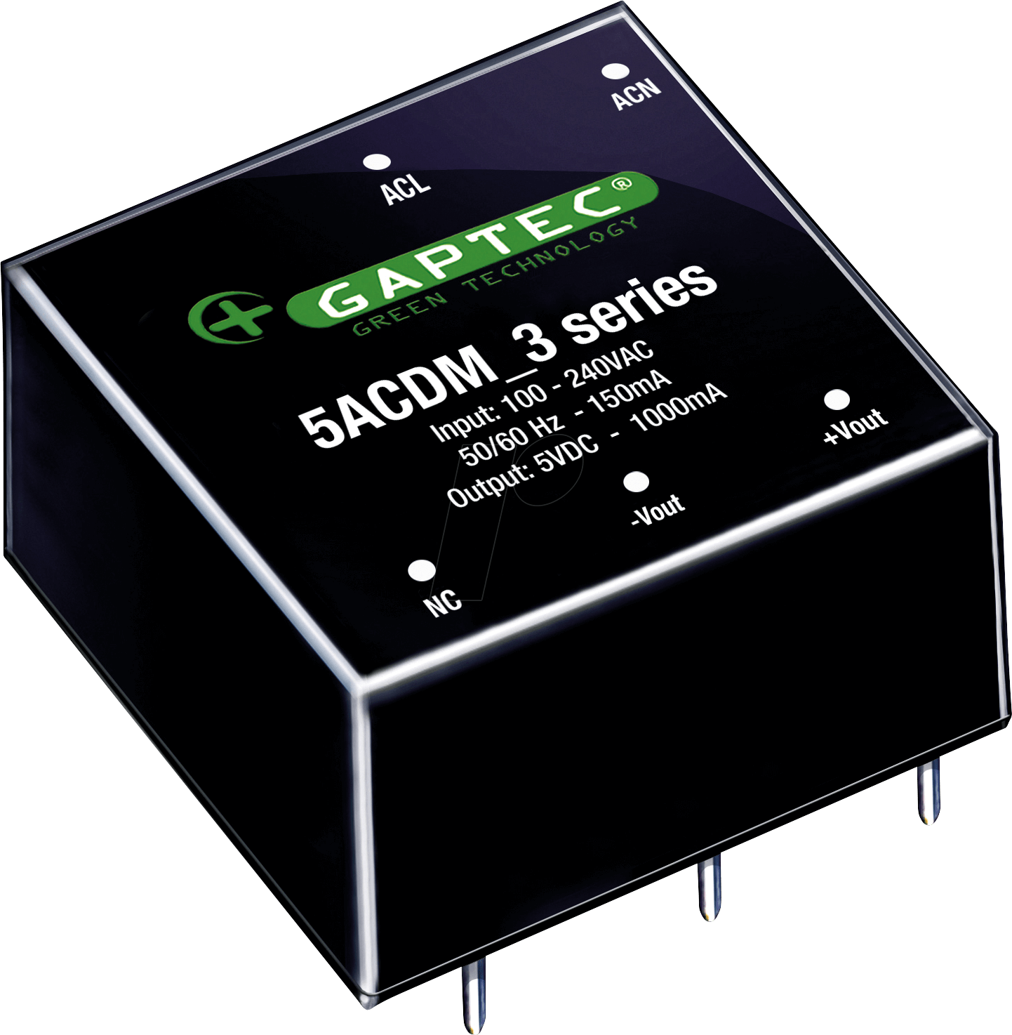 5ACDM_05S3 - AC/DC-Wandler, 5 W, 5 V, 90-264, DIP