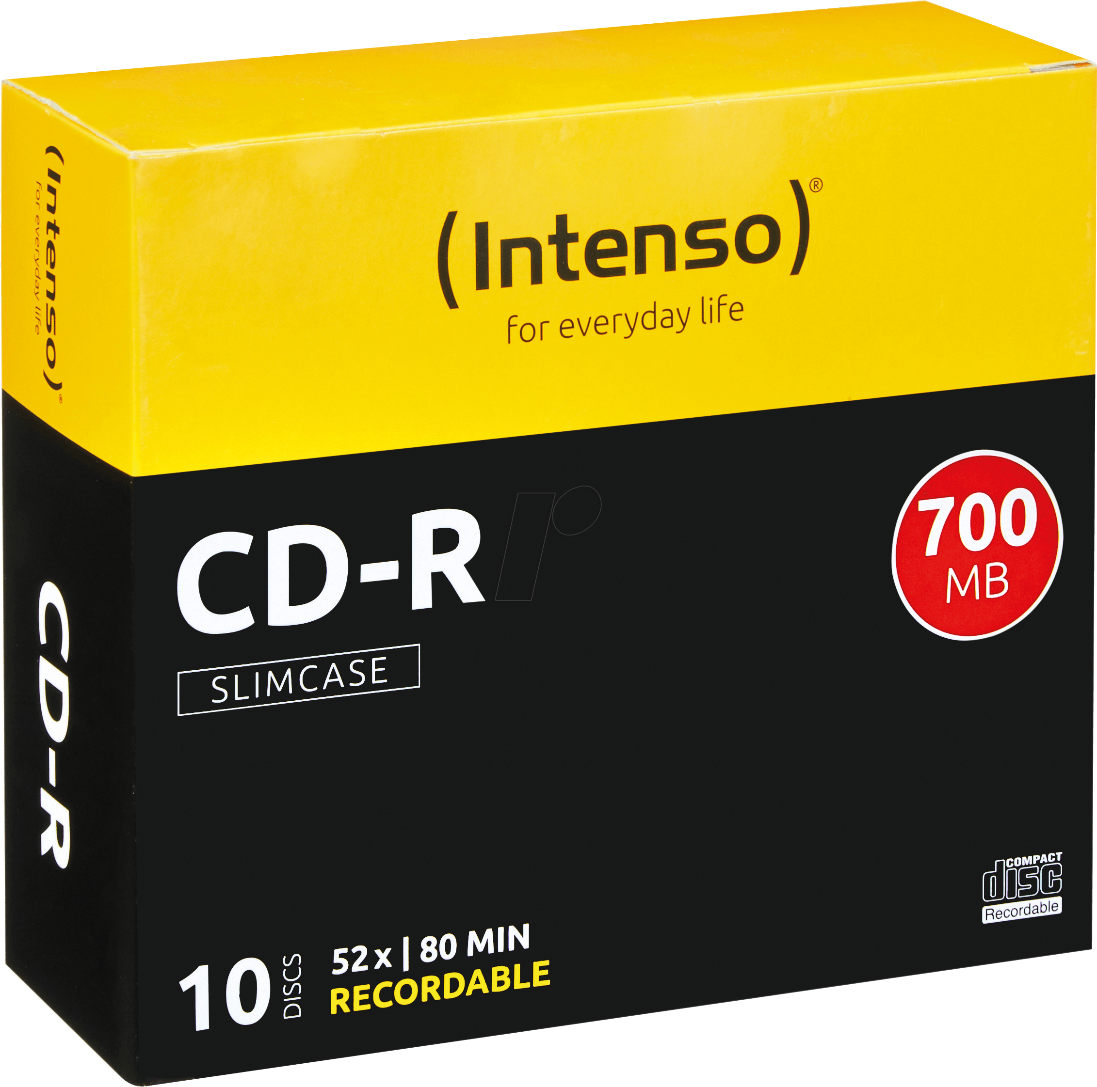 CD 8010 INT-S - Intenso CD-R 700 MB/80 min, 10-er SlimCase