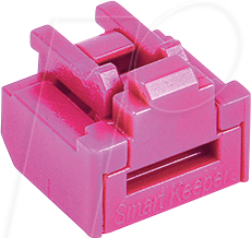 SK NL03P1PK - Port Schloss, RJ45, 12 Stück, pink