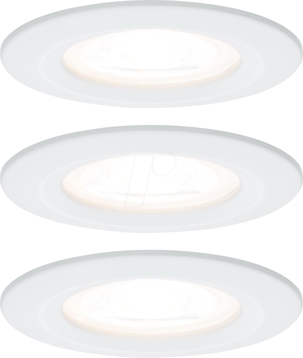 PLM 93442 - Einbauleuchte Nova, 6,5 W, 2700 K, starr, rund, weiß matt, 3er S