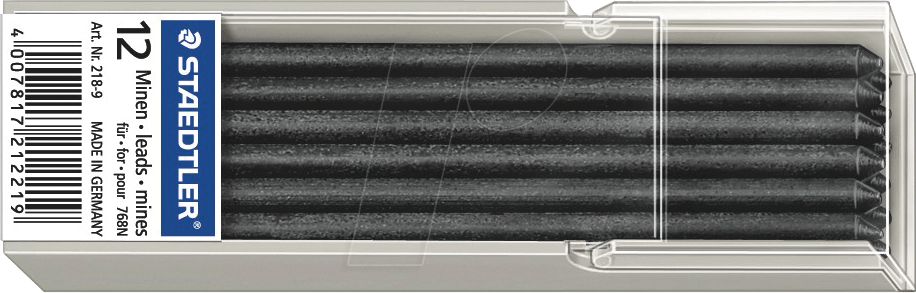 STAEDTLER 218-9 - Mine für Trockenmarker omnichrom 12 Stück schwarz