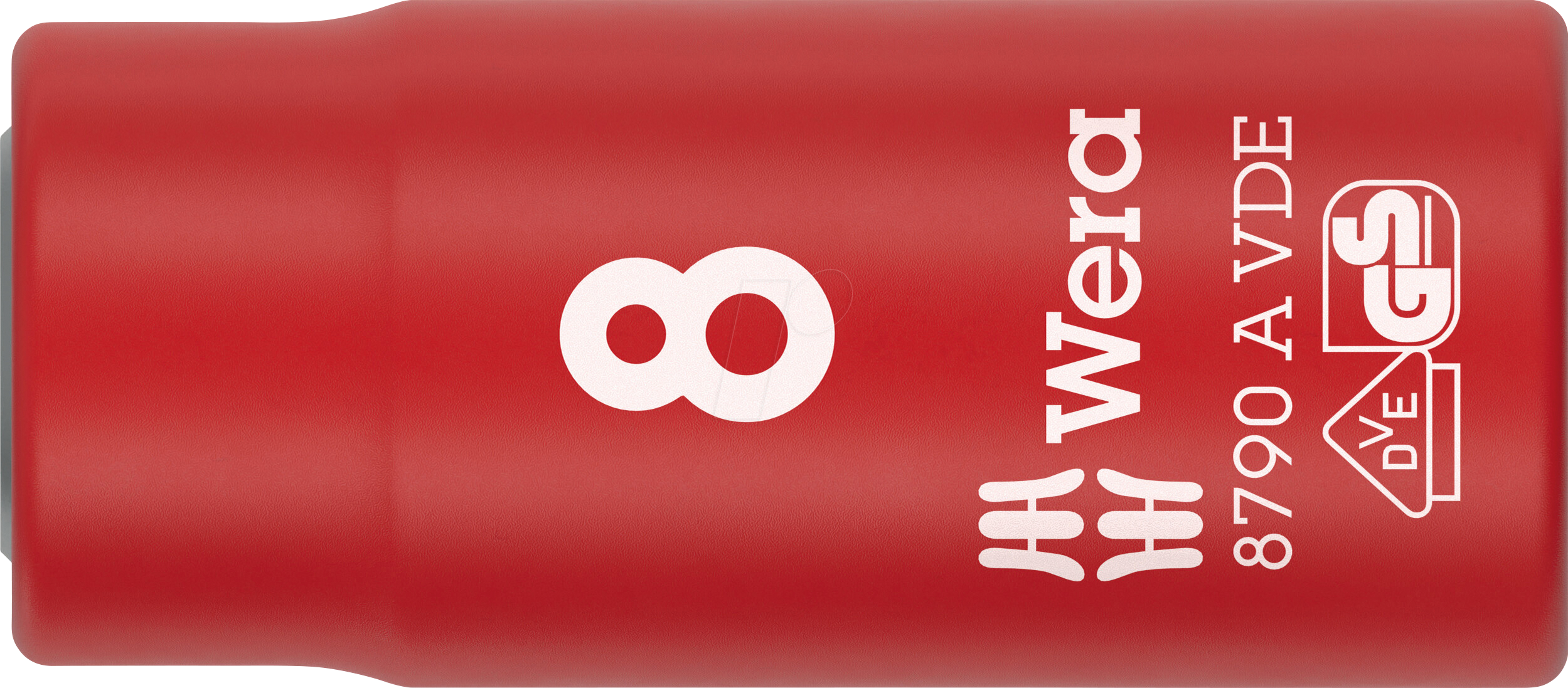 WERA 05005935001 - VDE-isolierter Steckschlüsseleinsatz, 1/4''-Antrieb 8.0x41.0