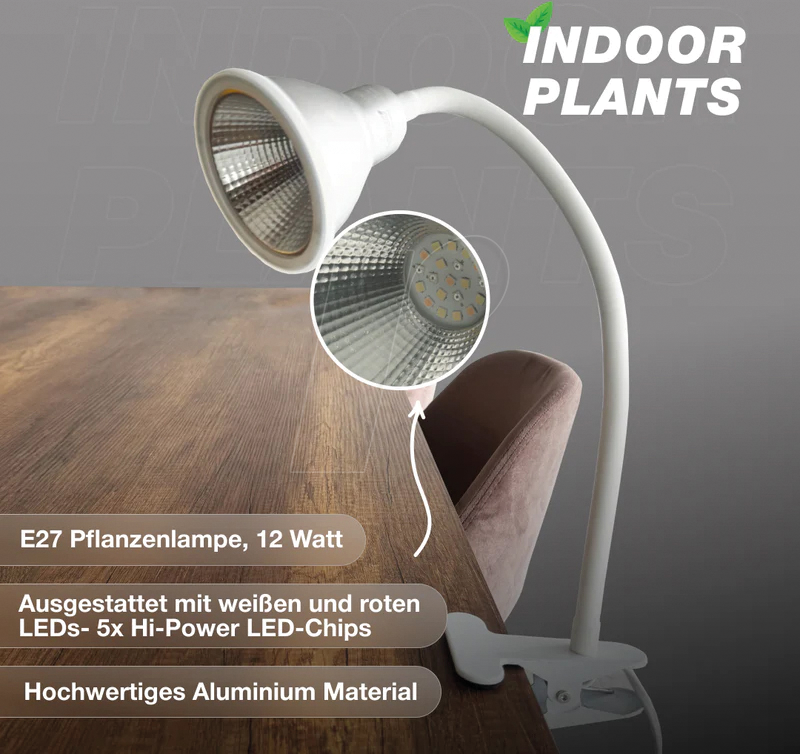 VENSO E501 040 - Pflanzenlampe Grow Light Flexia - LED 12 W