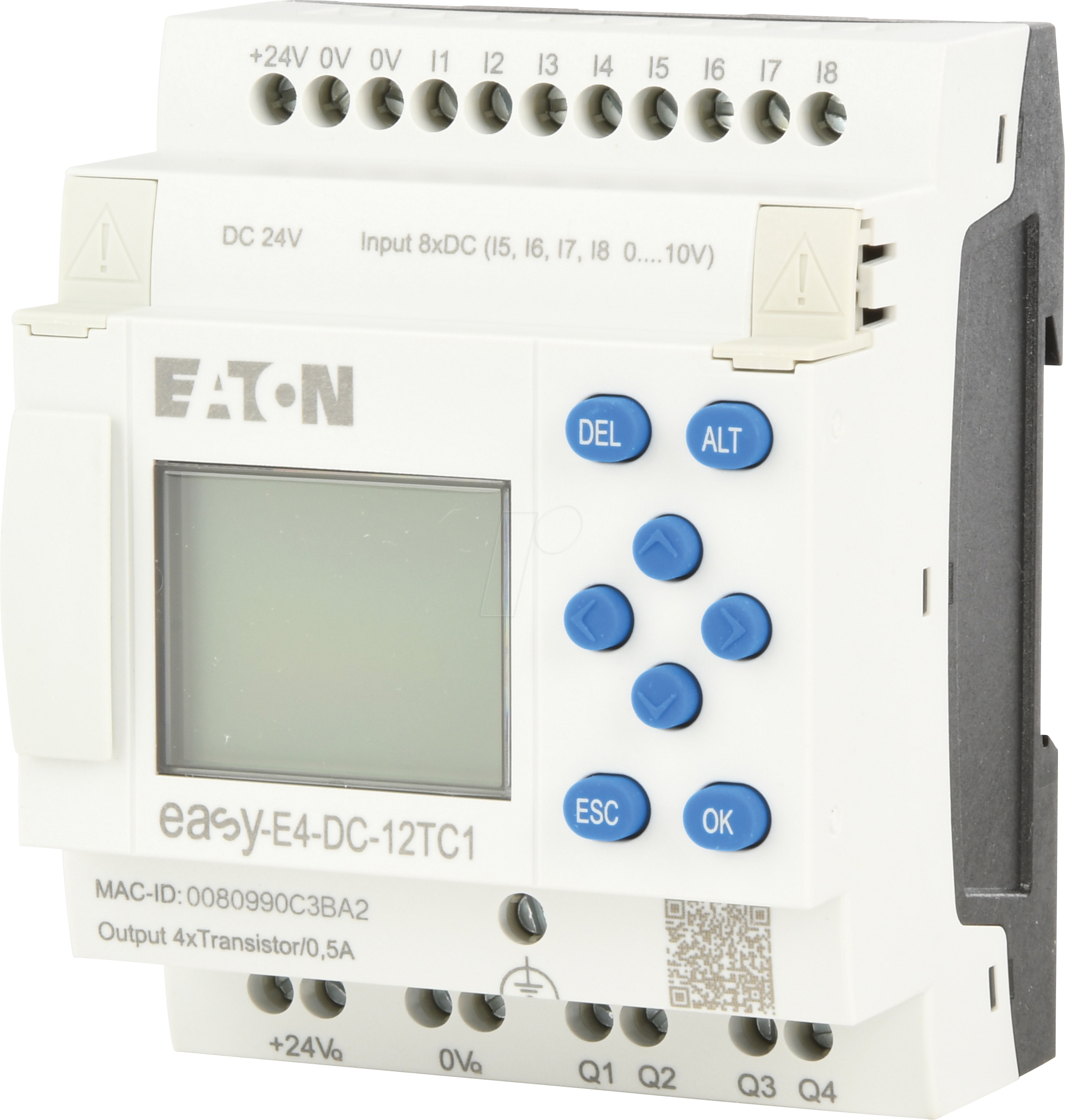 EASY-E4-DC-12TC1 - Steuerrelais, 8DI (4D/A) 4DO, 4xTransistor, 24 VDC