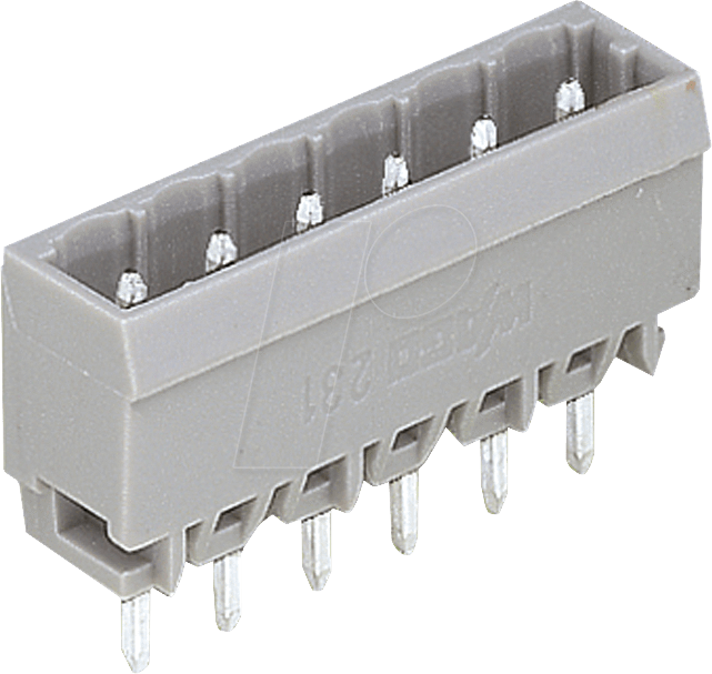 WAGO 231-136 - Stiftleiste gerade 6-polig, RM 5,0 mm