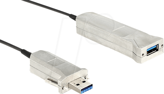 DELOCK 83740 - USB 5 Gb/s Kabel, A Stecker auf A Buchse, Optisch, 50 m