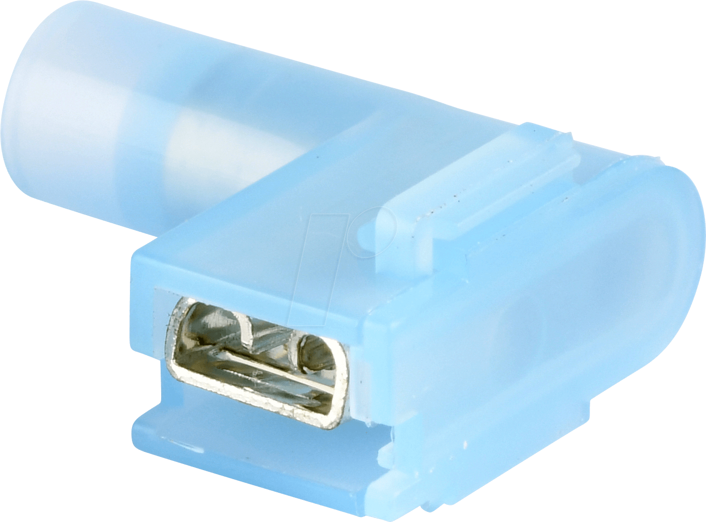 WE F6141485 - Winkel Flachsteckhülsen - 4,8x0,5, 1,5 … 2,5 mm², blau, easy cri