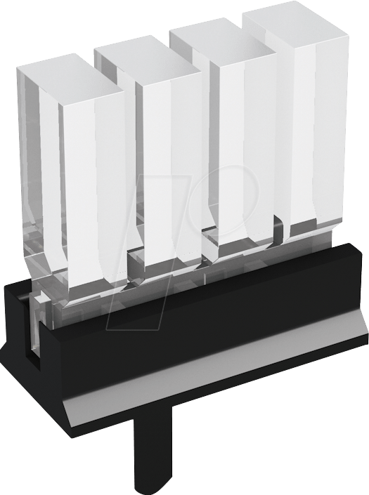 MEN 1296.4124 - Lichtleiter, SMD, 4-fach 10,5mm, 3x2mm, stehend