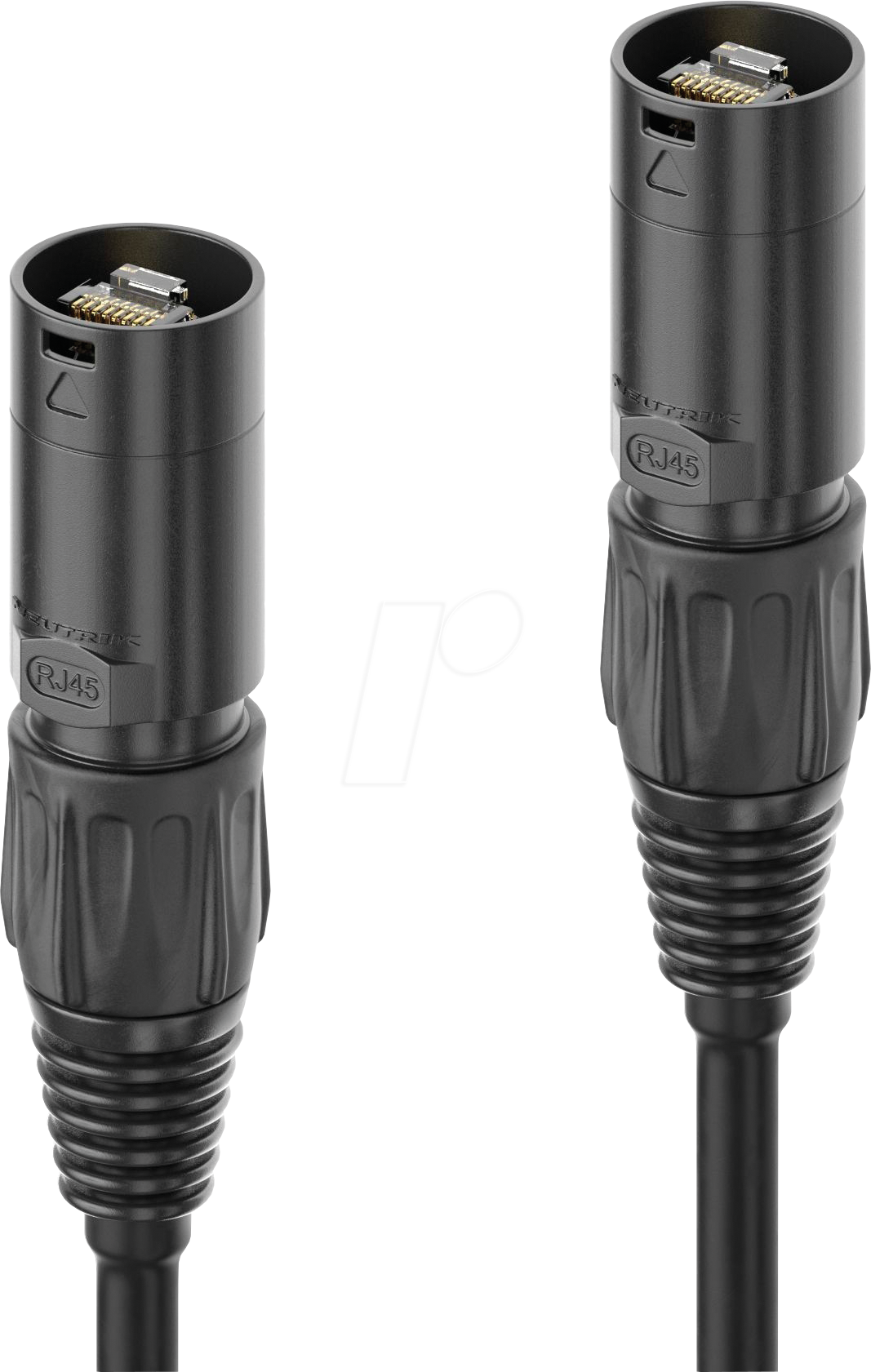 PURE IQC6AN150 - Patchkabel Cat.6a, S/FTP, Neutrik RJ45 Stecker, schwarz, 15 m