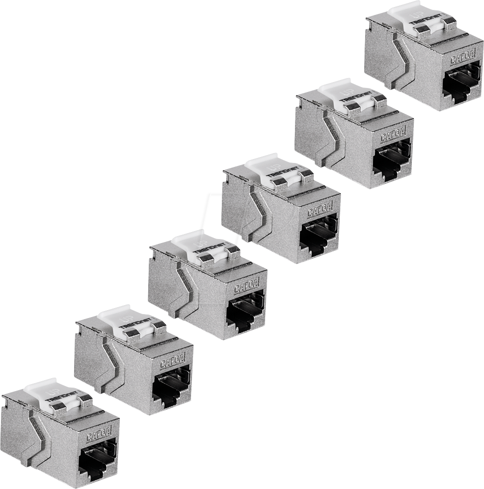 Thumbnail - TRN TC-KC06C6A - Keystone Modul RJ45 Kupplung, Cat.6a, 6 Stück
