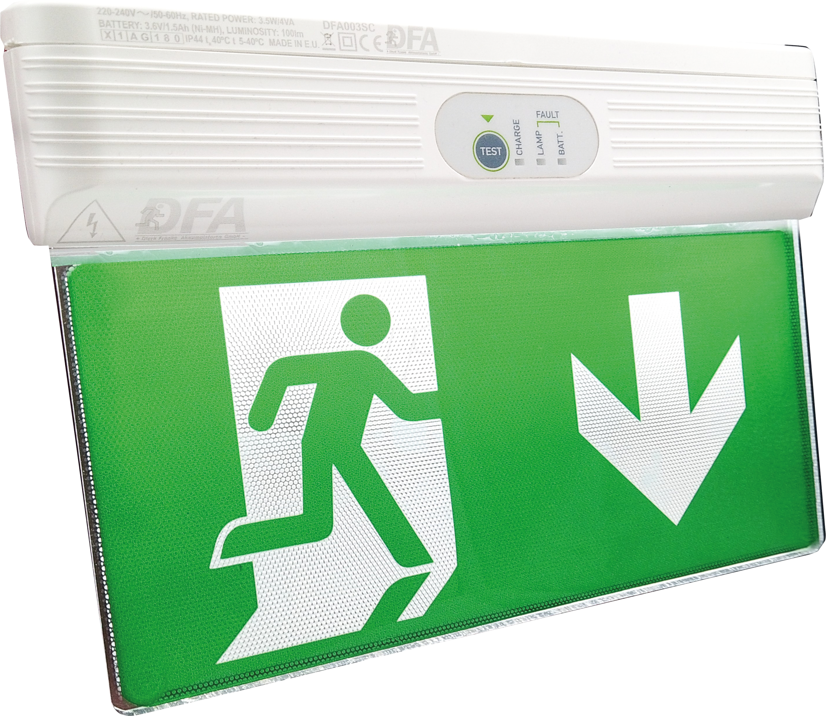 HEIT DI-502-1404 - LED-Fluchtwegleuchte, inkl. Notstromakku