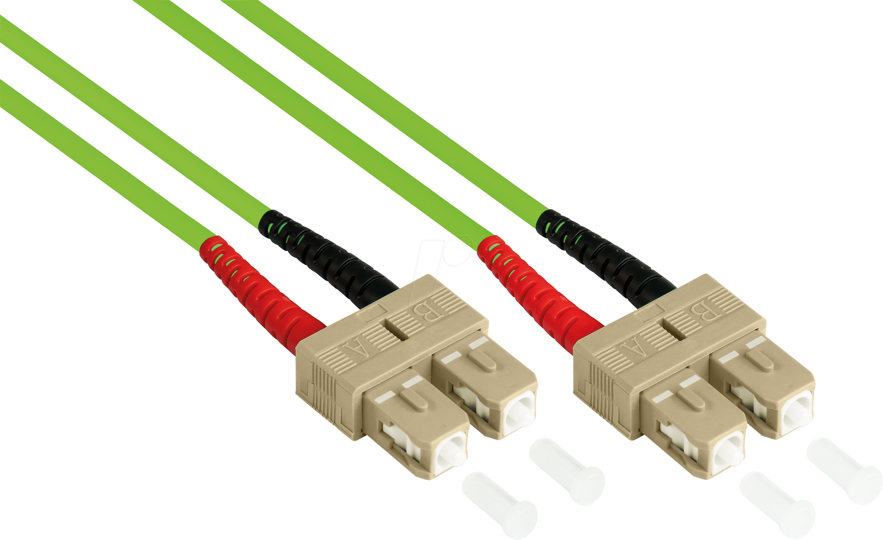 Thumbnail - GC LW-830SC5 - Patchkabel LWL Duplex OM5 50/125µ SC/SC, LSZH, 30 m, limettengrü