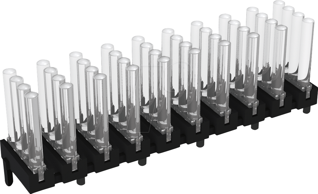 MEN 1296.8134 - Lichtleiter, SMD, 3x4-fach 30mm, ø 2mm, stehend