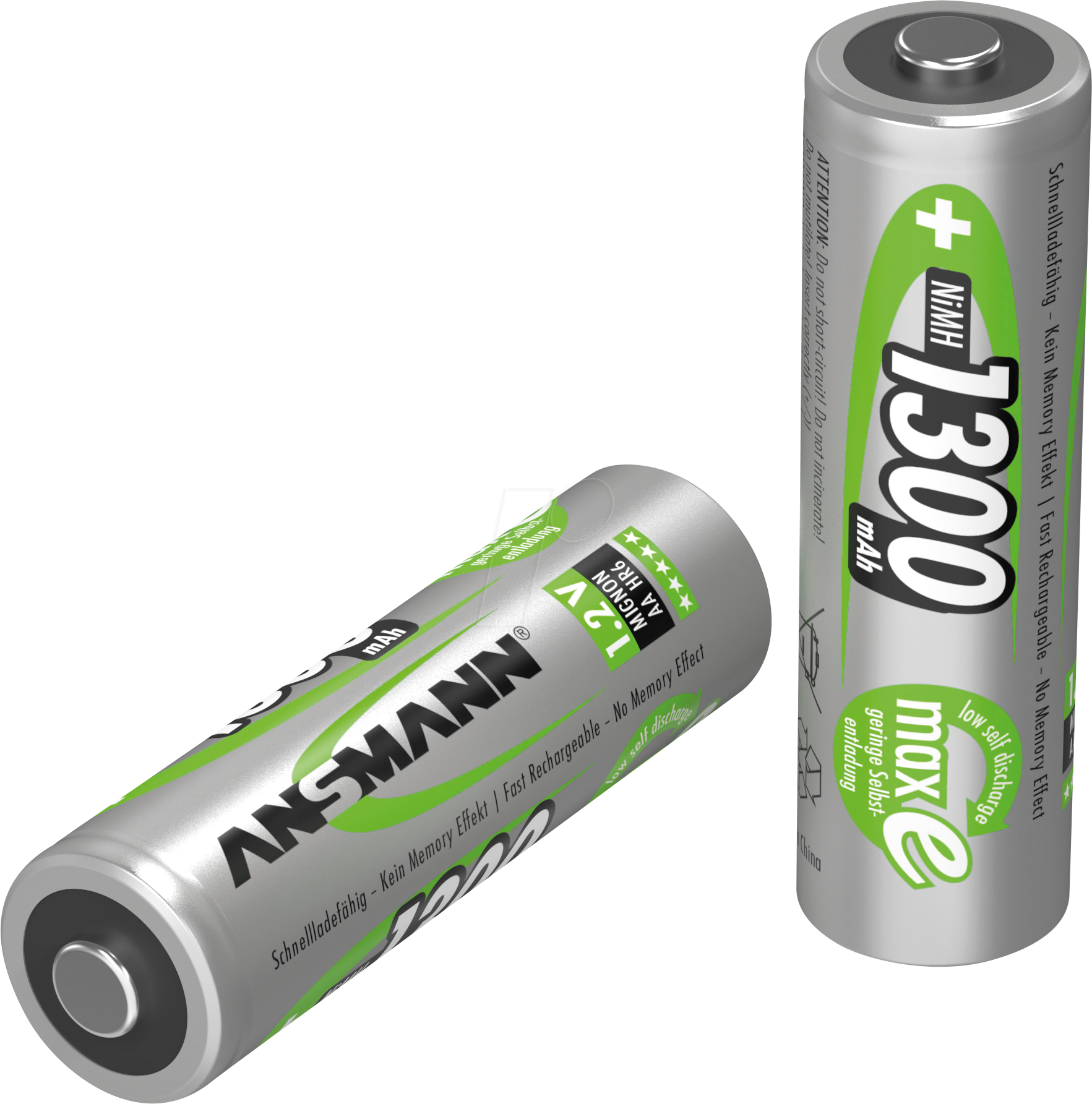 ANS 5030791 - maxE, NiMh Akku, AA (Mignon), 1300 mAh, 1er-Pack