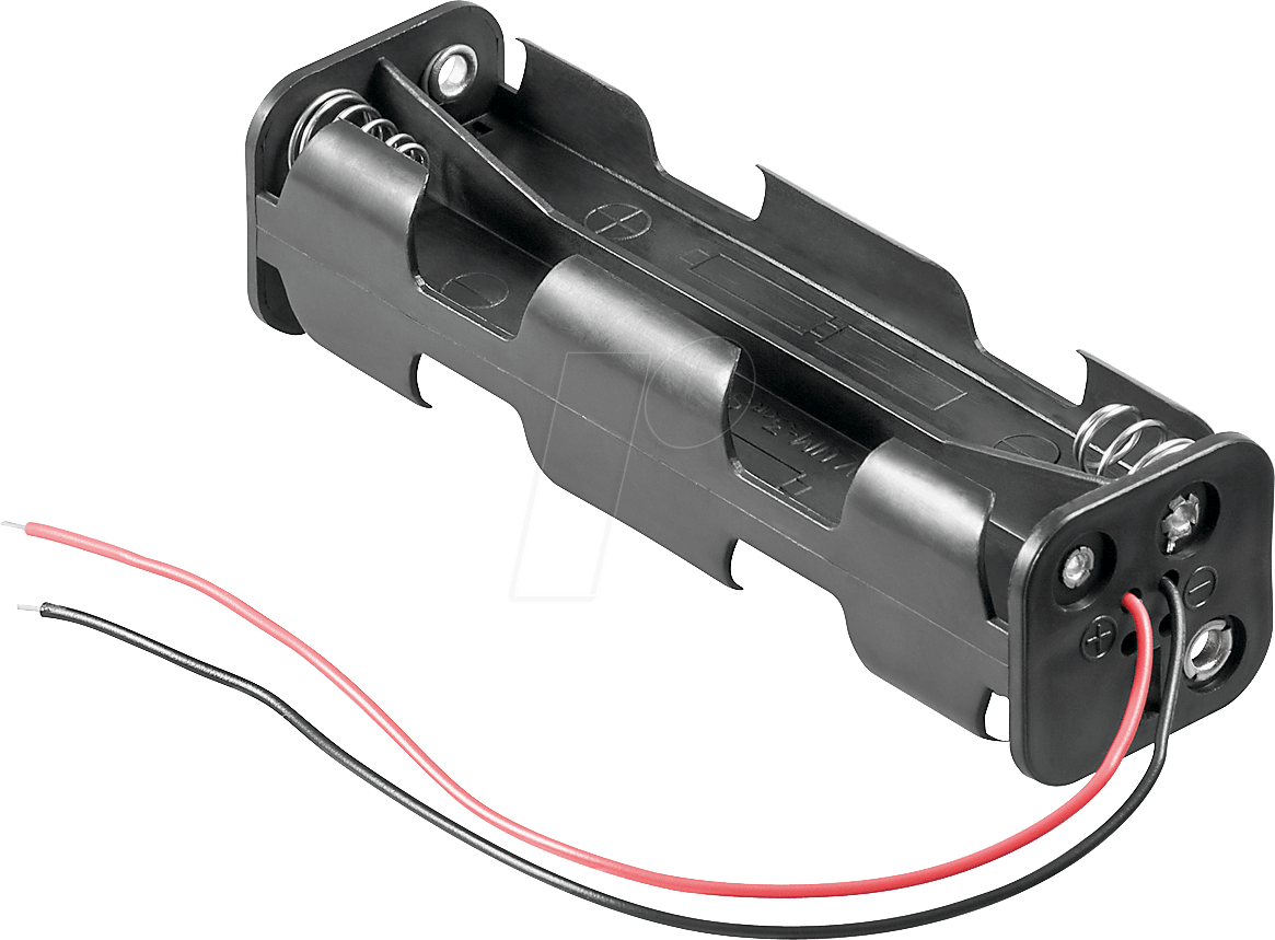 HALTER 8XAAK - Batteriehalter für 8 Mignonzellen (AA)