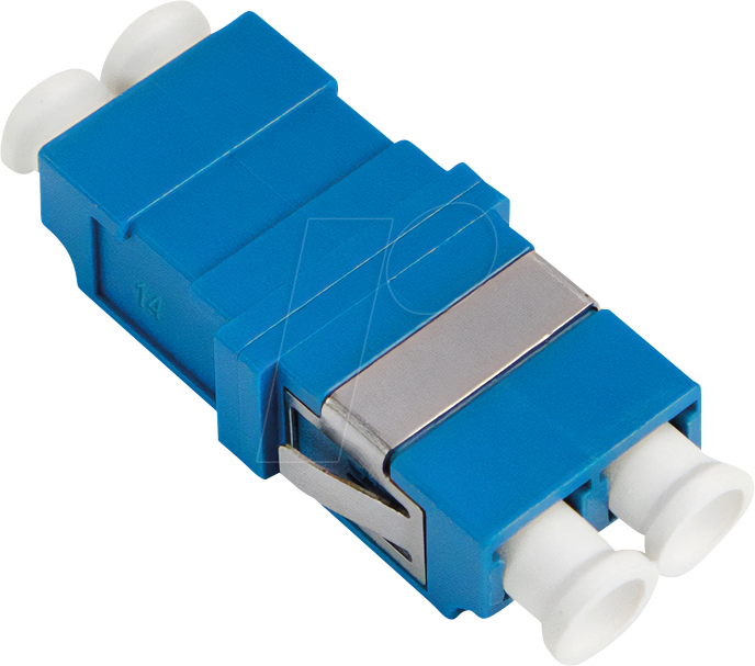 LOGILINK FA03LC7 - LWL Kupplung LC Duplex, ohne Flansch, 12 Stück