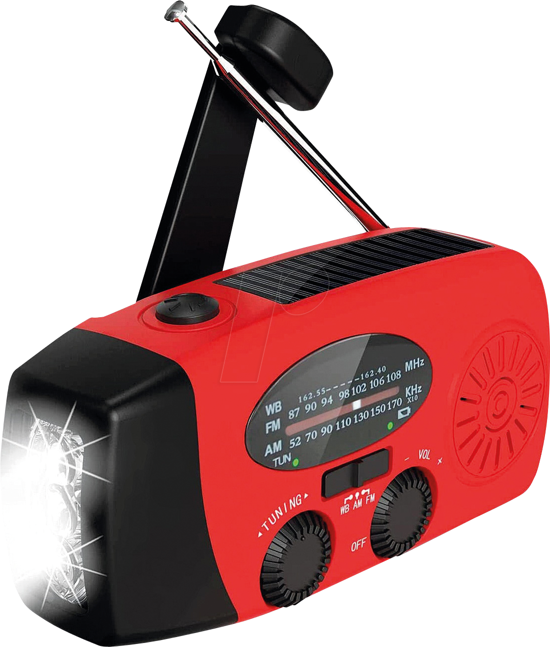 FONTASTIC 262715 - Solar-Taschenlampe, Dynamo, Radio