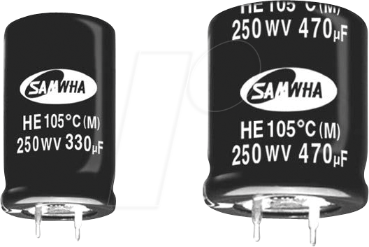 Thumbnail - HE2G157M22035 - Elko, radial, 150 µF, 400 V, 105°, Snap-In