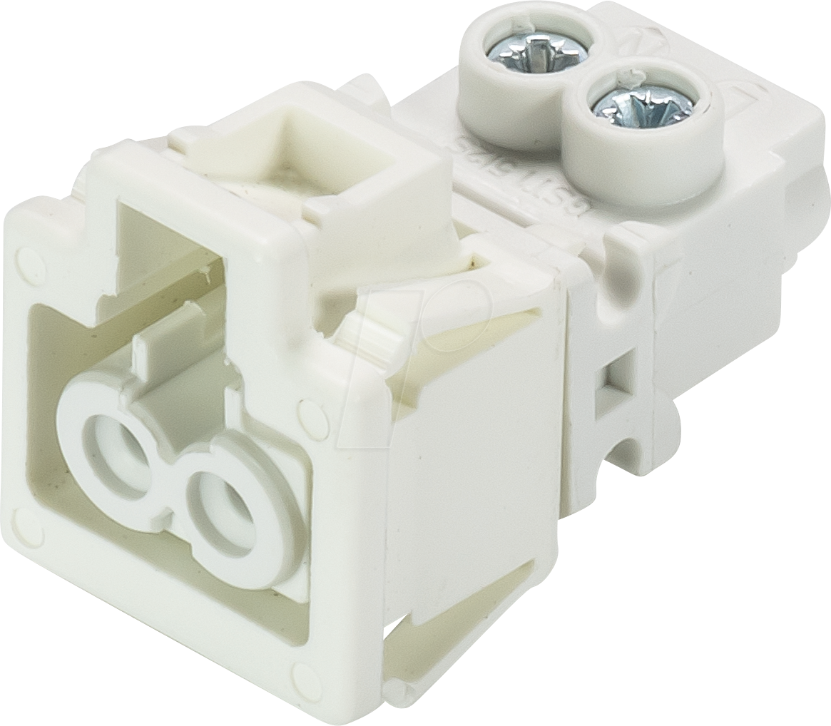 GST 15I2 B RW W - Geräteanschluss (Snap-in) - Buchse, weiß, 2-pol