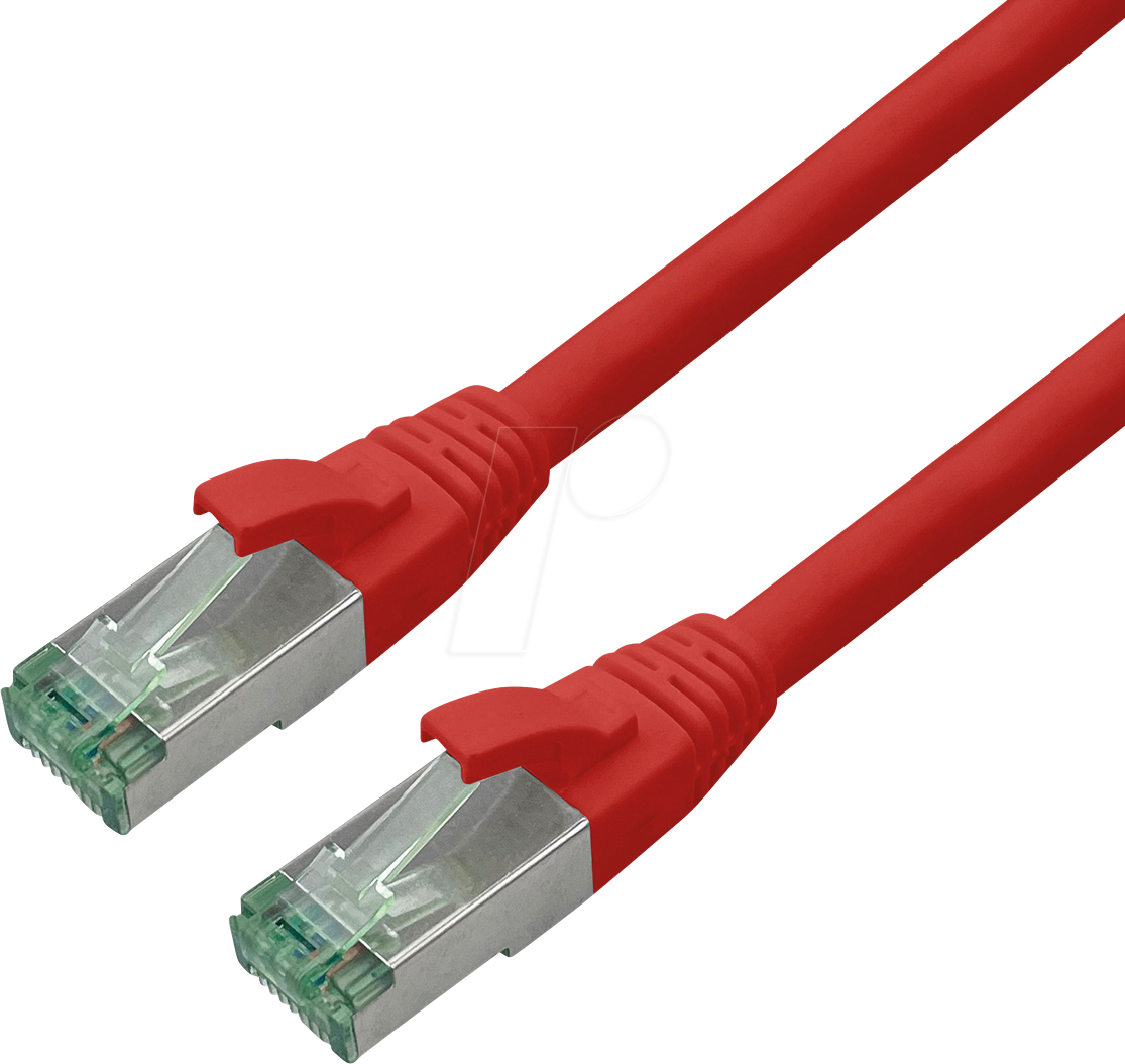 ROLINE 21453271 - Patchkabel Cat.6a S/FTP (PiMF), rot, 0,3 m