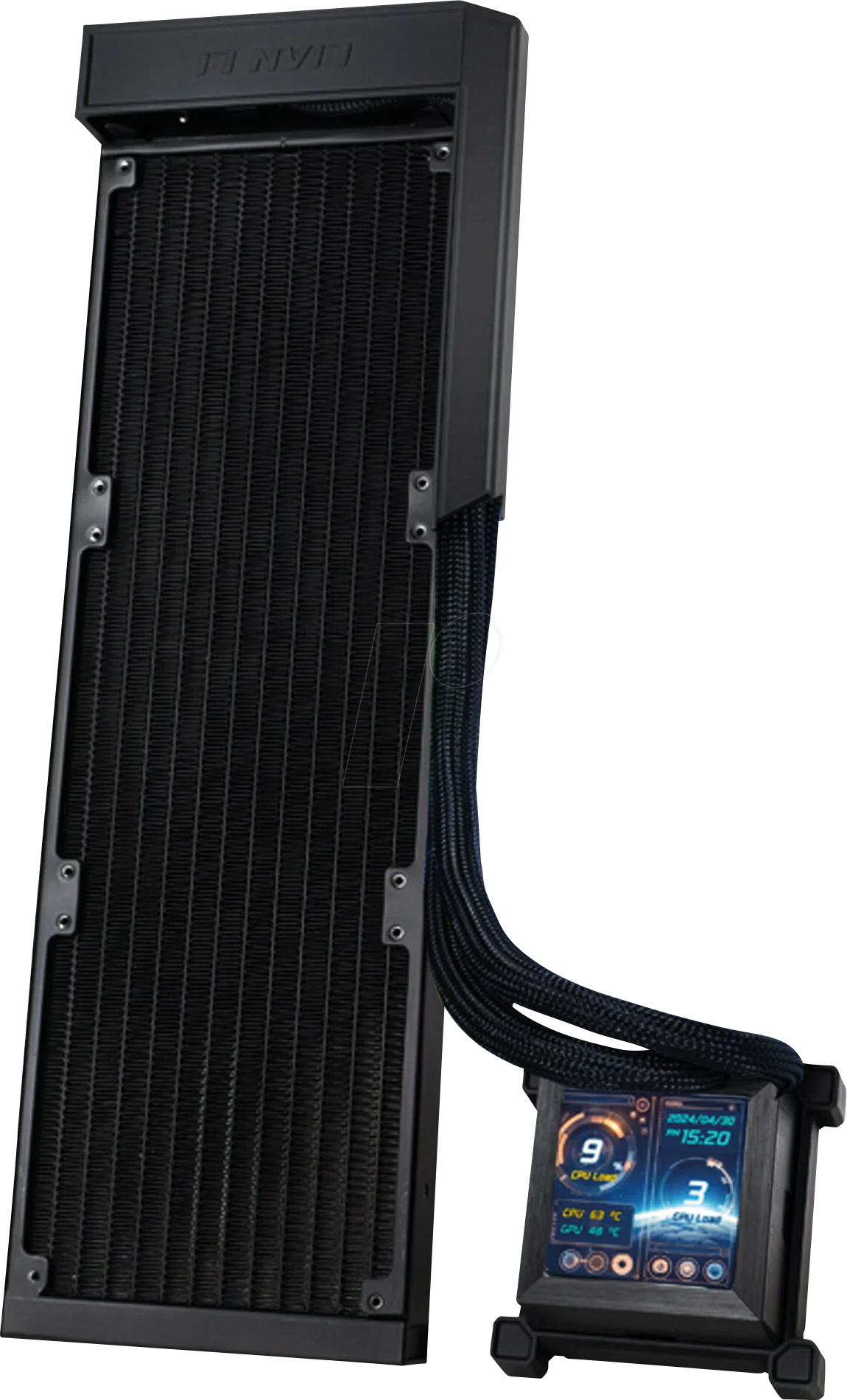 LIAN HSLCD36NB - Lian Li Hydroshift LCD 360 ARGB WaKü, Fanless, schwarz