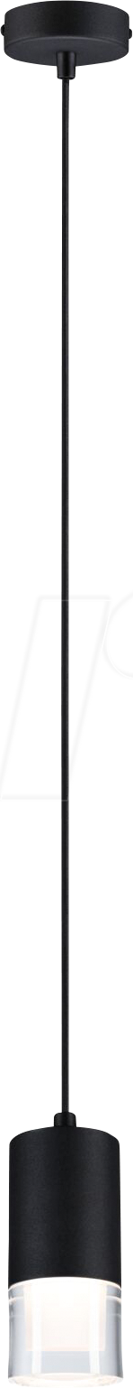 PLM 79997 - LED Pendelleuchte Kame, 9 W, 700 lm, 3000 K, dim, IP44, schwarz