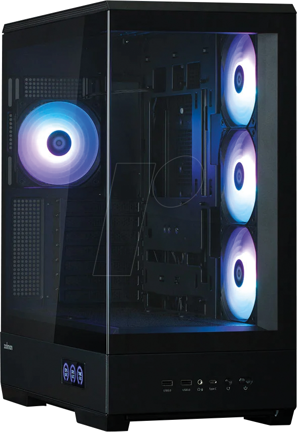 ZLM 50026 - Zalman P50 DS PC-Gehäuse Tempered Glass, ATX