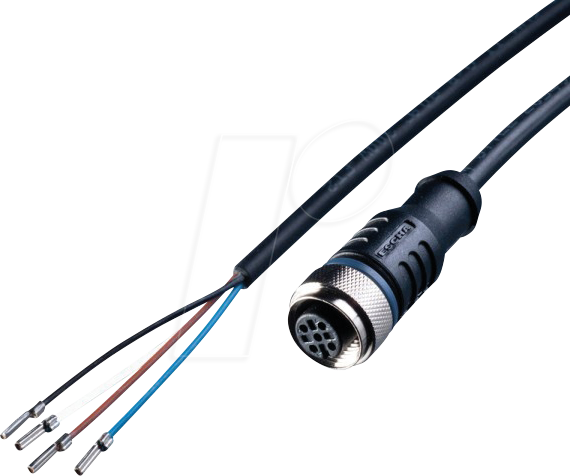 L2W 200100-04 - Sensor Kabel, 5 m, 4-Adern, offen/M12 Buchse, A-kodiert, für 24V