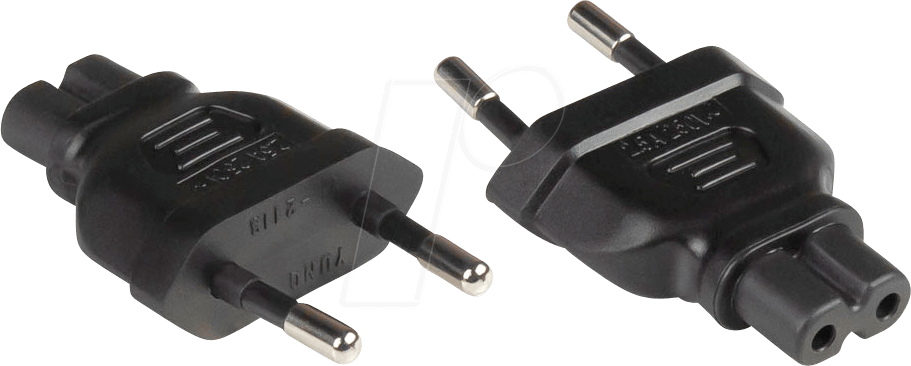 GC PA-0370S - Netzadapter, Eurostecker,Typ C, C7, schwarz