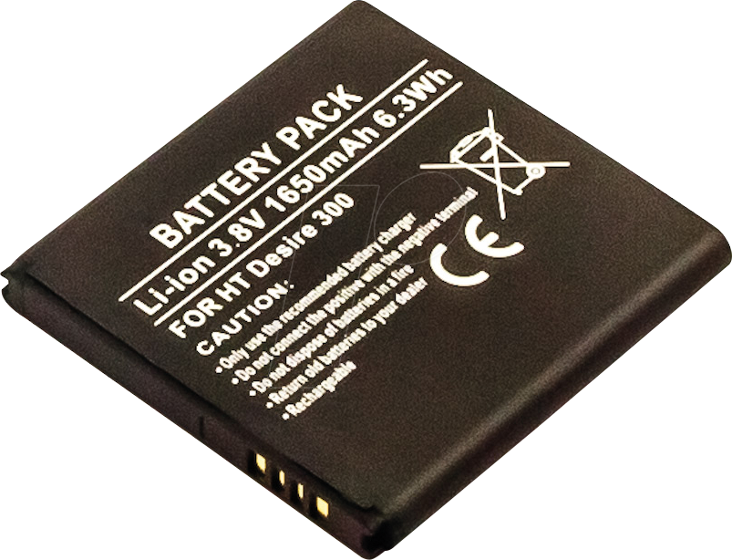 AKKU 31065 - Smartphone-Akku für HTC-Geräte, Li-Ion, 1650 mAh