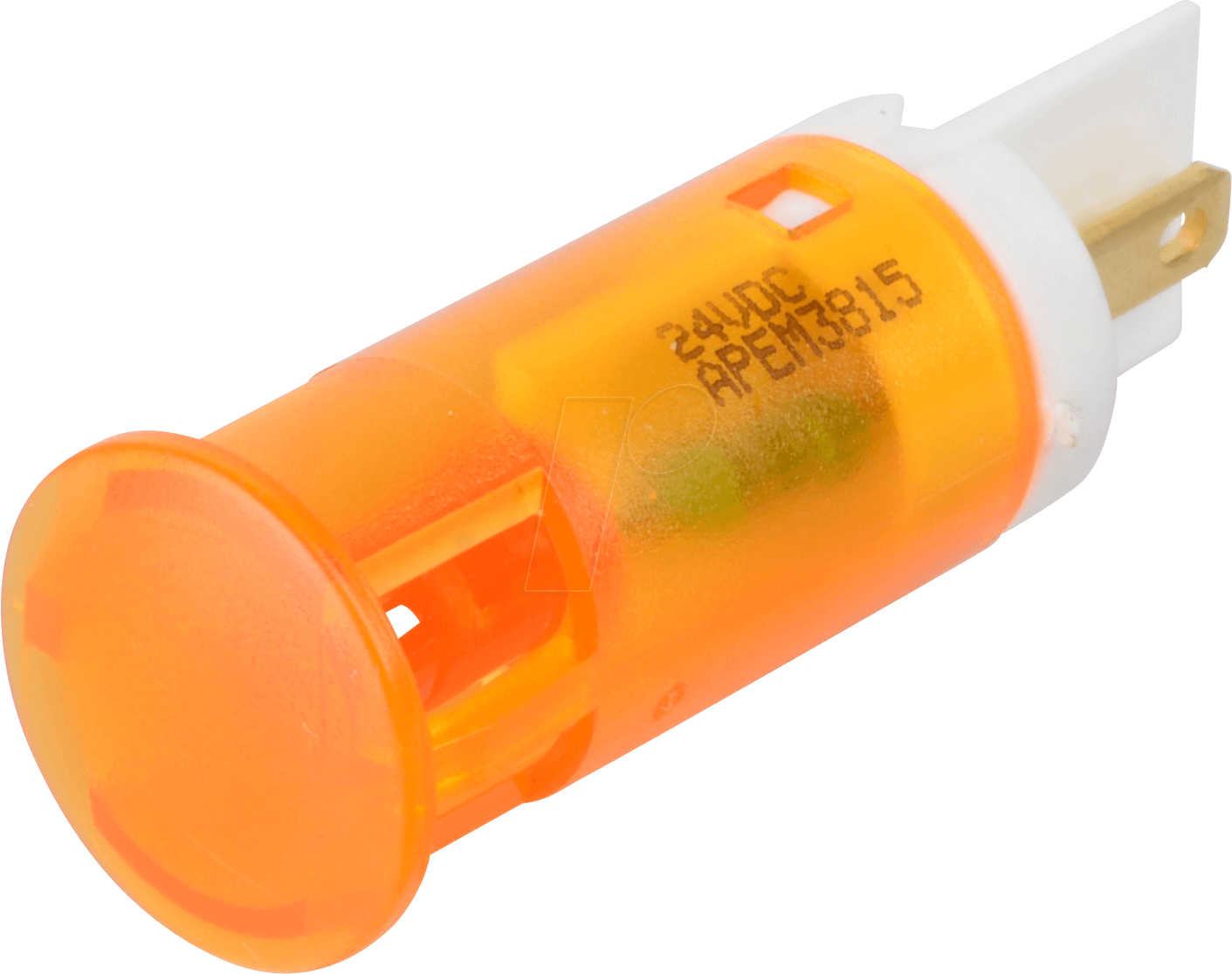 APM QS121 O24 - LED-Signalleuchte, orange, 24 V, Ø 12 mm, rund, FASTON