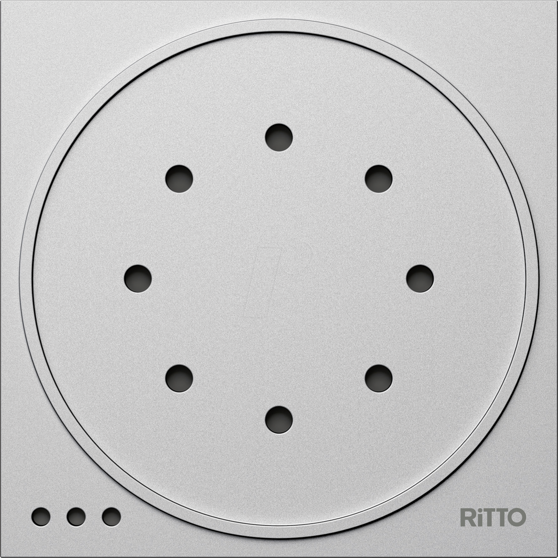 RITTO 1875920 - Modul für PORTIER Türsprechanlage, Türsprechmodul, silber