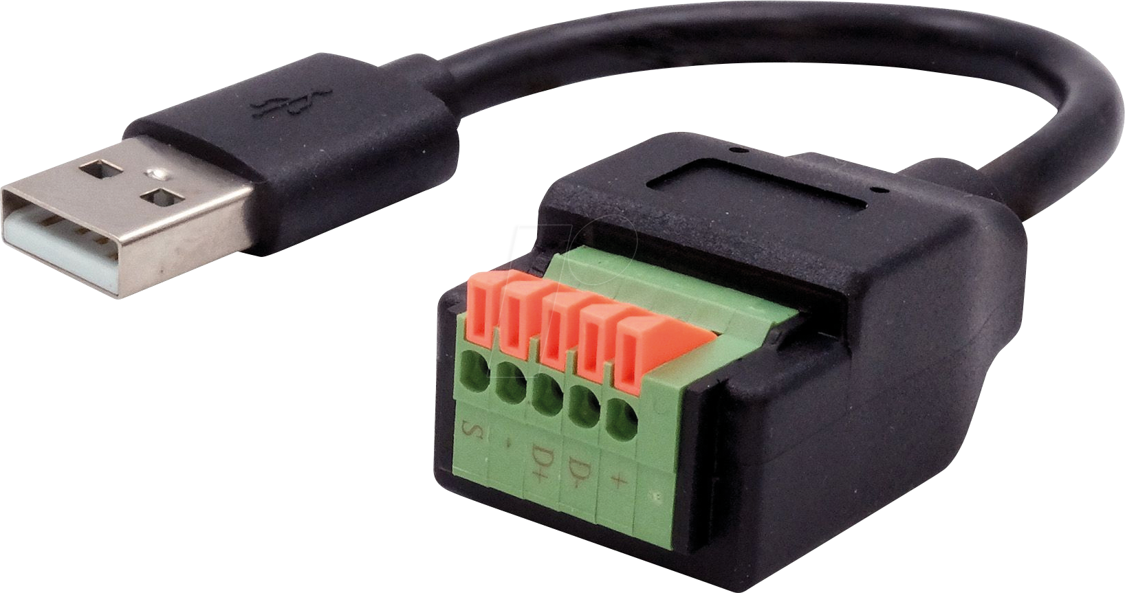 EXSYS EX-49129 - USB 2.0 Konverter, USB-A Stecker auf 5-pin Terminal Block