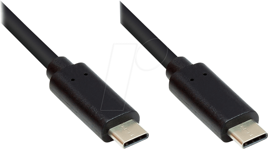 Thumbnail - GC M0115 - USB 5 Gb/s Kabel, C-Stecker auf C-Stecker, CU, schwarz, 2m