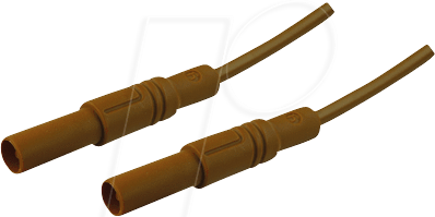 MLS GG 100 25 BR - Messleitung, 2,5 mm², 1,0 m, braun, gesichert