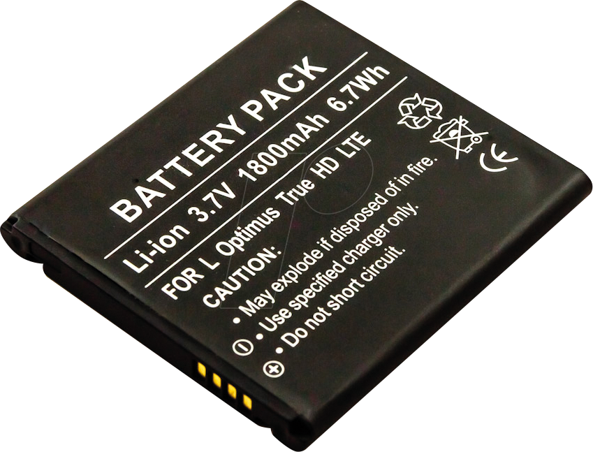 AKKU 10578 - Smartphone-Akku für LG-Geräte, Li-Ion, 1800 mAh