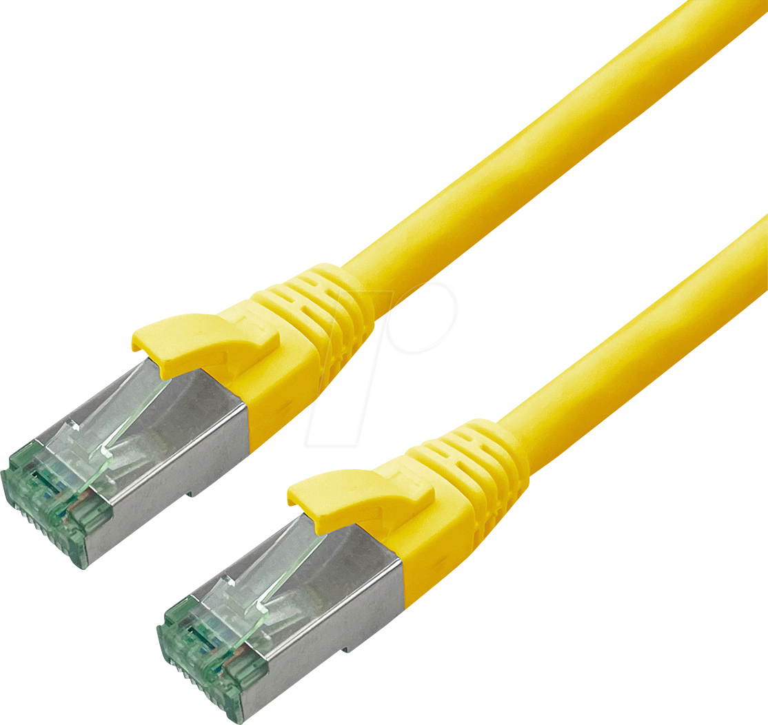 ROLINE 21453221 - Patchkabel Cat.6a S/FTP (PiMF), gelb, 1 m