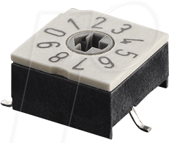 HA P60 701 - Codierschalter - 10 Pos, SMT 4+1, BCD