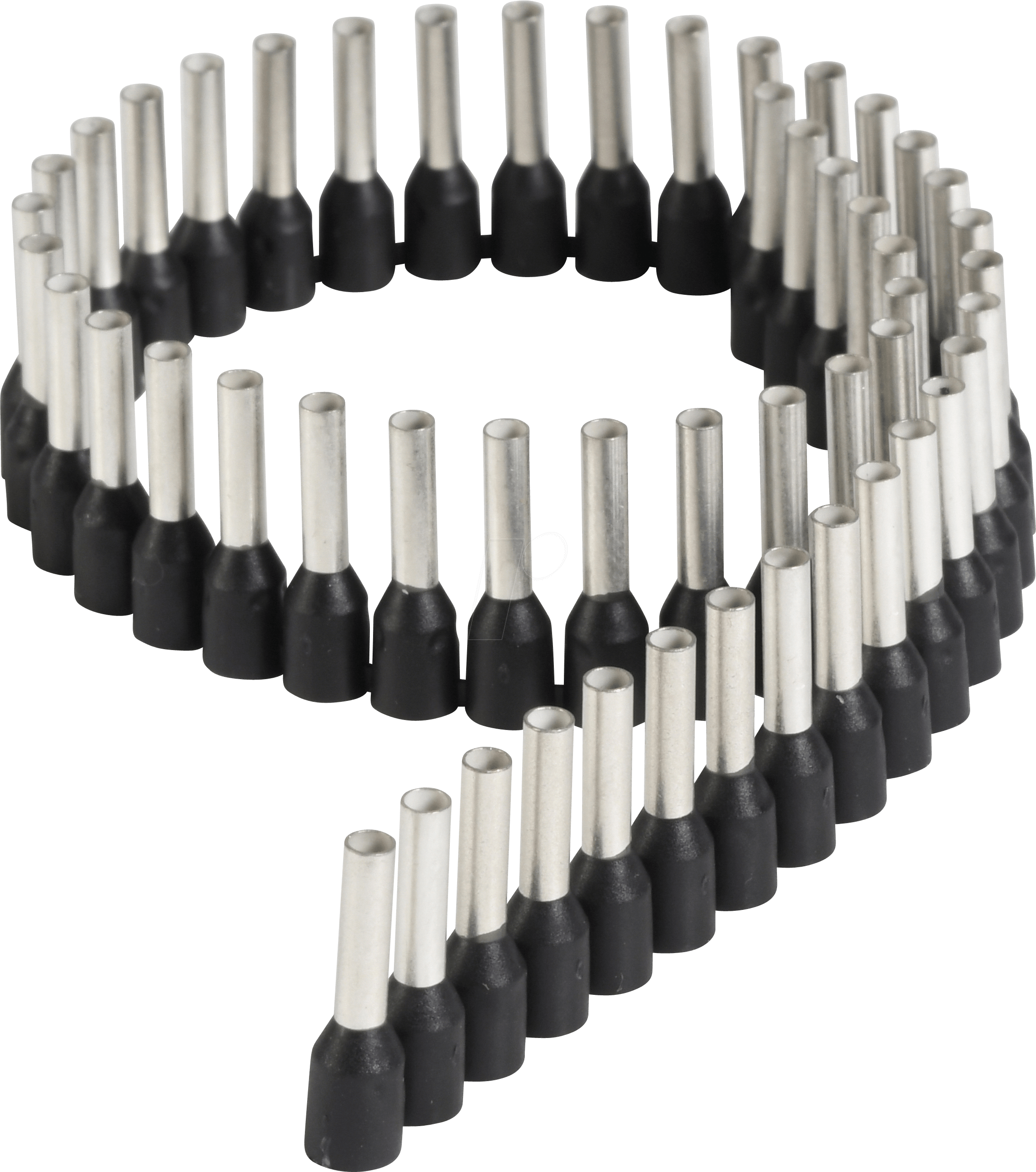 AEH ST 1,5 SW - Aderendhülsen - Streifen, 1,5 mm², schwarz, 50 Stk