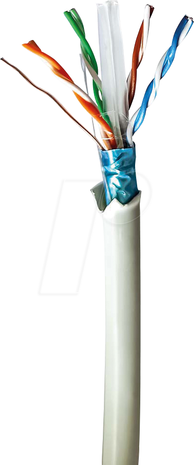 N CCBG8526GY100 - Cat.6 Netzwerkkabel, F/UTP, grau, 100 m