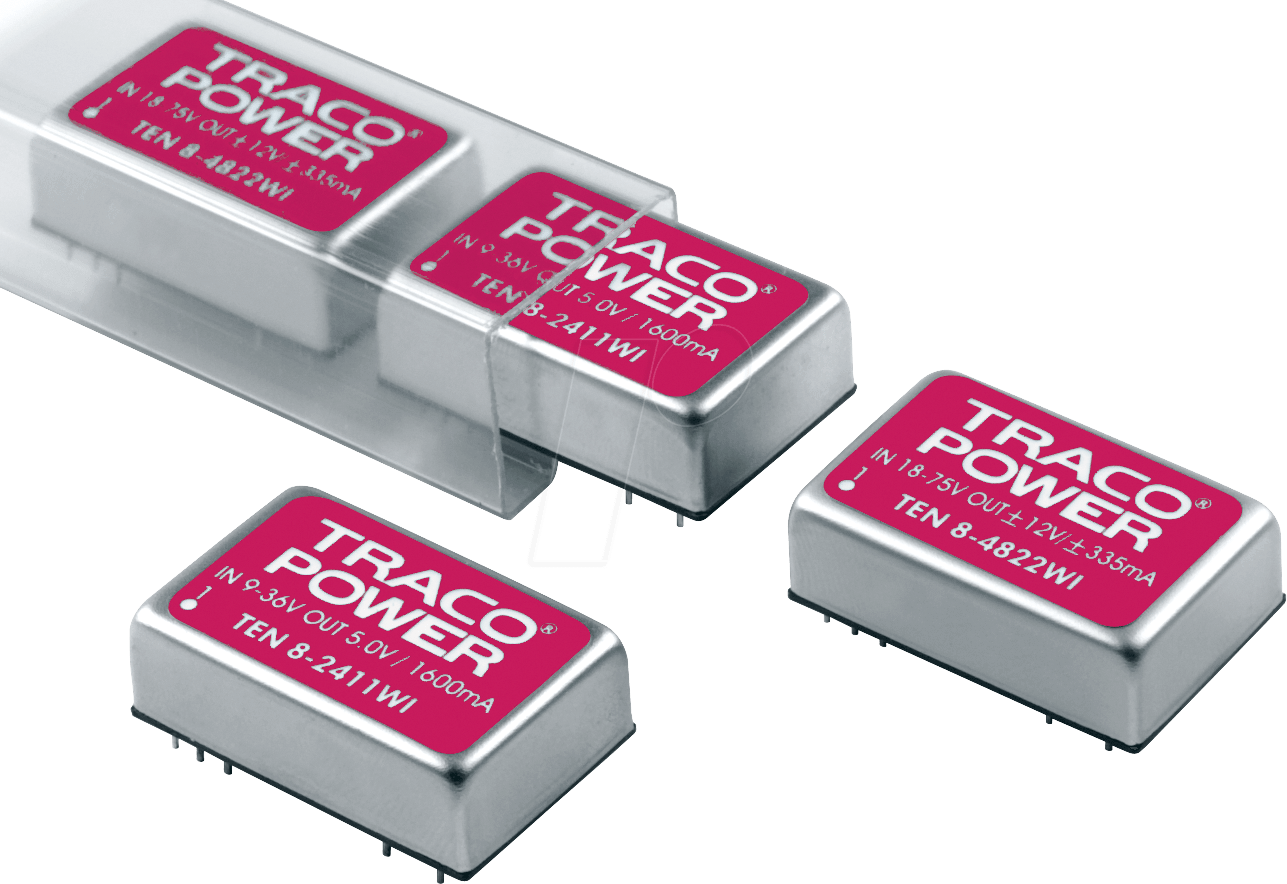 Thumbnail - TEN 8-7221WI - DC/DC-Wandler TEN 8WI, 8 W, 5 V, 800 mA, DIL-24