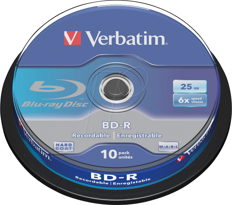 BD-R25 VER 10 - BD-R, 25GB, 10er Spindel