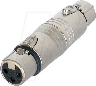 NEUTRIK NA3FF - Adapter XLR-Buchse/Buchse, 3-polig